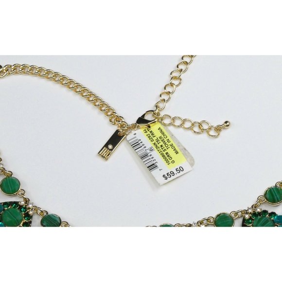 Embrace Elegance with the NEW INC Gold-Tone Stone & Tassel Statement Necklace - Picture 3 of 4